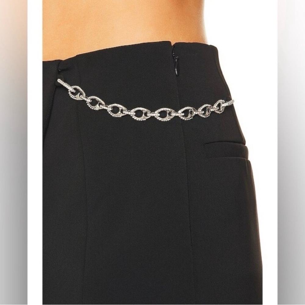 Jonathan SIMKHAI Pandora Wrap Mini Skirt in Black Sz Small $390 - Picture 4 of 11
